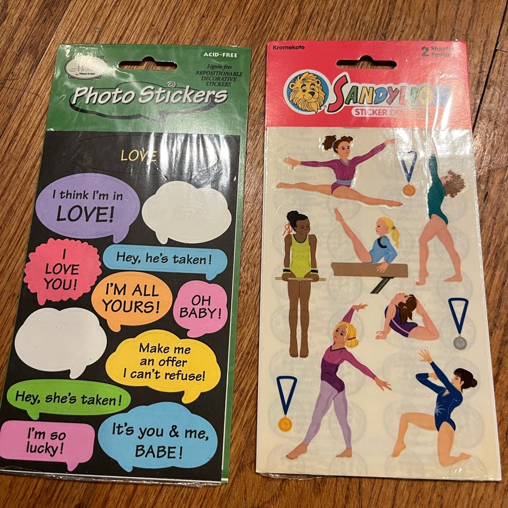Kreative Kids Gymnastics and Love Theme Sticker Set